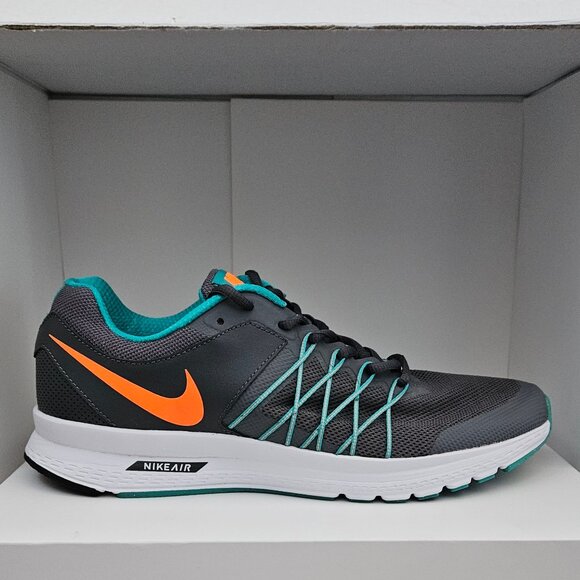 Nike Air Relentless 6 Shoes Mens Size 9.5 Grey/Orange/Teal 843836-002 Sneakers - Picture 4 of 9